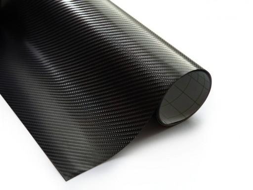 1. 52x30m черная пленка Carbon 4D Roll
