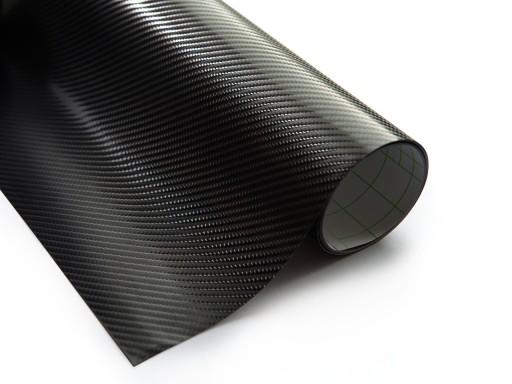 1. 52x30m черная пленка Carbon 4D Roll