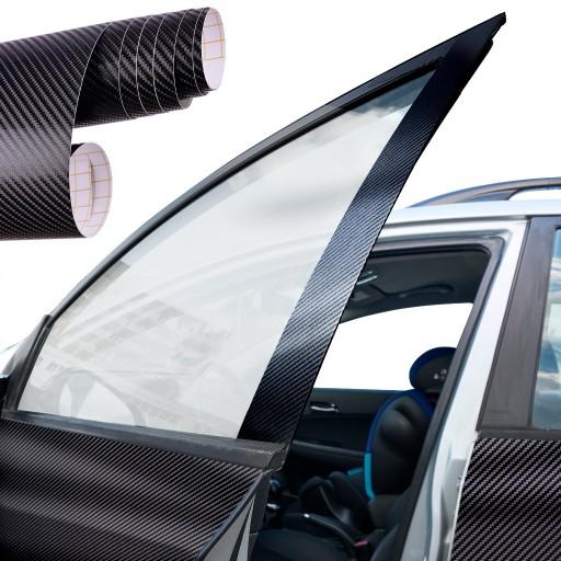 Рулон плівки carbon 4D чорний 1. 52x30m