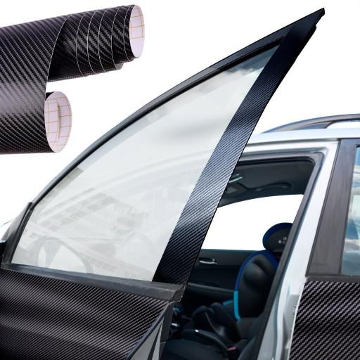 Рулон плівки carbon 4D чорний 1. 52x30m