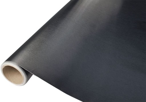 Металлический матовый черный рулон фольги 1. 52x30m