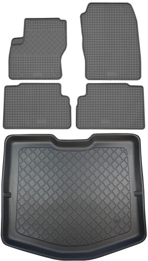 Ford C-Max II VAN 2010-2019 SET - Коврик в багажник + коврик для ног