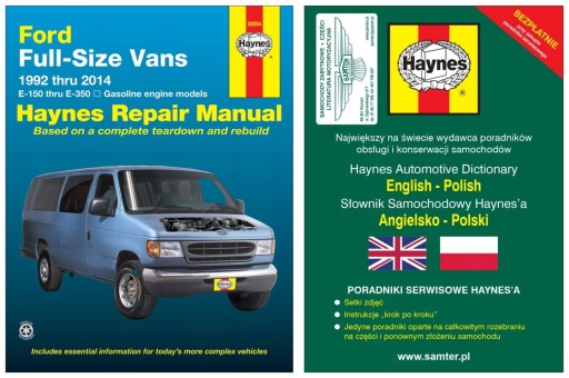 Ford Econoline Van E-150 E-250 E-350 Super Duty Club Wagon 92-14 instr 24h