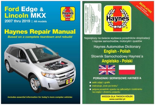 Ford Edge Lincoln MKX (2007-2019) Haynes керівництво по ремонту + БЕЗКОШТОВНО 24 години