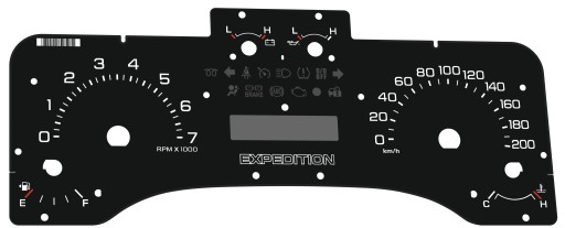 Замена одометра и часов Ford Expedition III с миль на километры