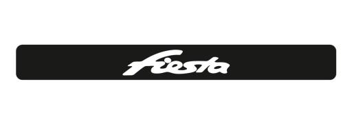 Ford Fiesta защитные наклейки на пороги CARBON