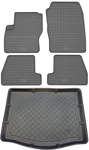 Ford Focus III HB 2011-2018 SET - Коврик в багажник + коврик для ног