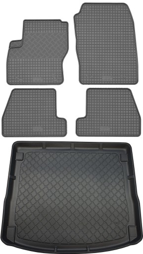 Ford Focus III Turnier Kombi 11-18 SET - Коврик в багажник + коврик для ног