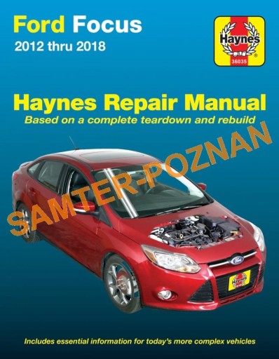 Ford Focus USA (2012-2018) Haynes руководство по ремонту + 24 часа БЕСПЛАТНО