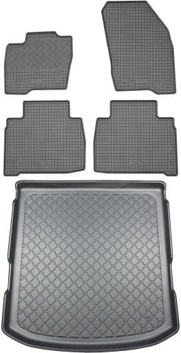 Ford Galaxy III VAN 2015 - КОМПЛЕКТ - Коврик в багажник + коврик для ног