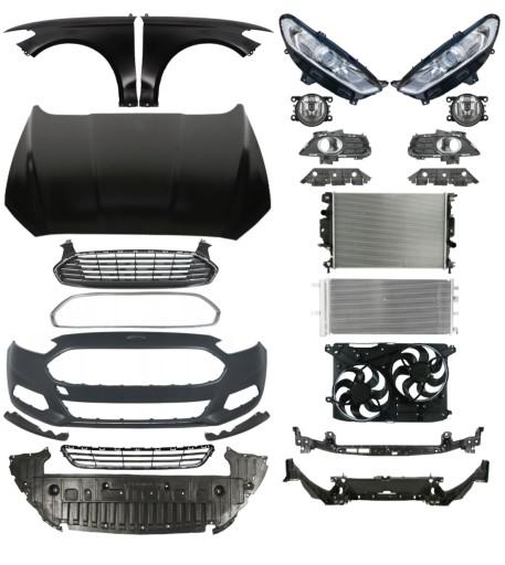 1668 - Ford Mondeo 14 - Бампер, полоса, капот, крыло