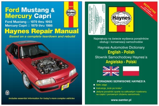Ford Mustang Mercury Capri (1979-1993) Haynes керівництво по ремонту + БЕЗКОШТОВНО 24 години