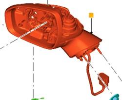 Зовнішнє дзеркало Ford OE 2475605