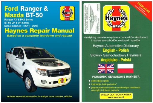 Керівництво по ремонту Ford Ranger і Mazda BT 50 (2011-2018) Haynes + 24 години БЕЗКОШТОВНО
