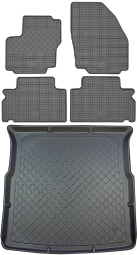 Ford S-Max I VAN 2006-2015 SET - Коврик в багажник + коврик для ног