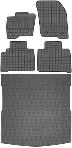 Ford S-Max II Minivan 5os 2015-2023 гумові килимки + килимок в багажник