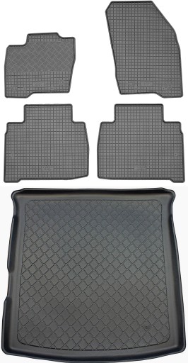 Ford S-Max II VAN 2015 - КОМПЛЕКТ - Коврик в багажник + коврик для ног