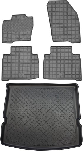 Ford S-Max II VAN 2015 - КОМПЛЕКТ - Коврик в багажник + коврик для ног