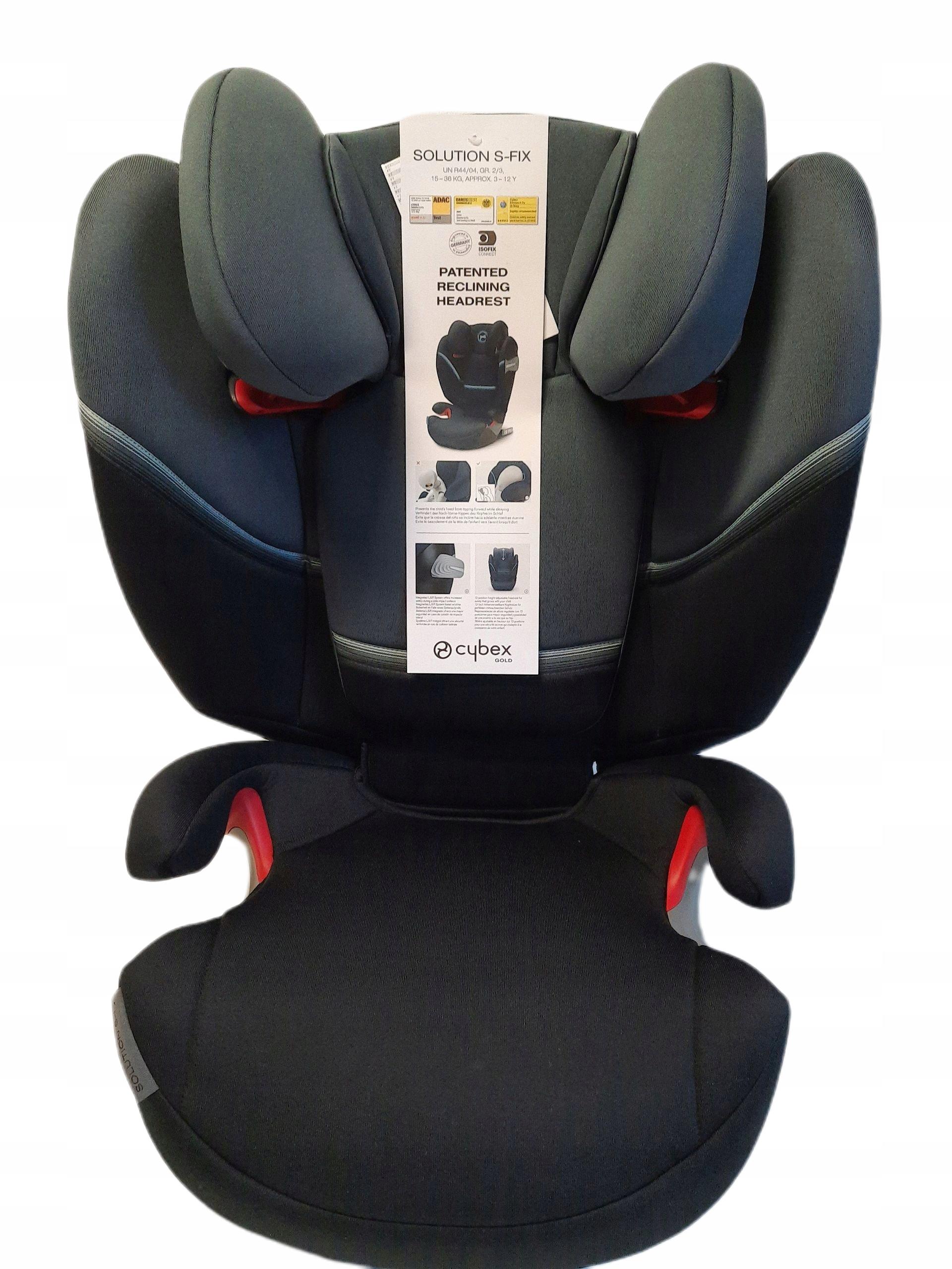 Автокрісло CYBEX Solution S-Fix Granite Black 15-36 кг