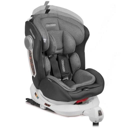 Автокрісло ISOFIX сірий 0-36 кг