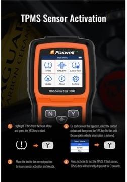 Инструмент сброса активации датчика Foxwell T1000 TPMS