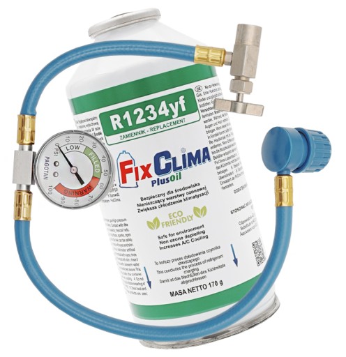 Холодоагент R1234YF 170g + шланг з манометром