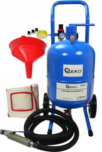GEKO МОБІЛЬНА СИФОННА МАШИНА ДЛЯ ПІСКУ 19 Л НАБІР ВОРОЙКОВОЇ МАСКИ G02029