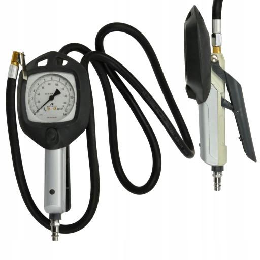 ПИСТОЛЕТ ДЛЯ НАКАЧАНИЯ КОЛЕС GEKO С МАНОМЕТРОМ 0–12 БАР, ШЛАНГ 180 СМ G01159