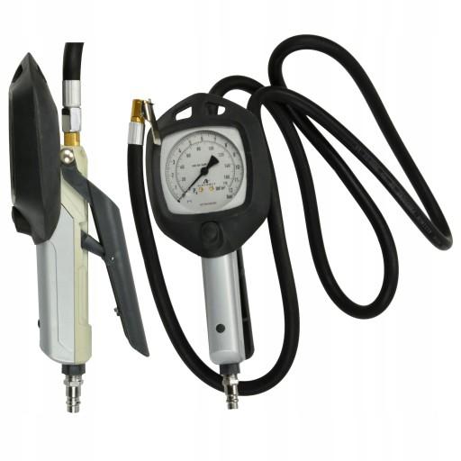 ПИСТОЛЕТ ДЛЯ НАКАЧАНИЯ КОЛЕС GEKO С МАНОМЕТРОМ 0–12 БАР, ШЛАНГ 180 СМ G01159