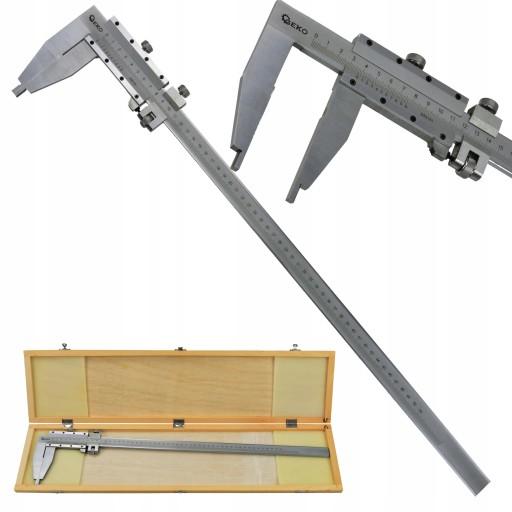 GEKO ПРЕЦИЗИОННЫЙ СУППОРТ 0-500 ММ 0,05 ОДНОЛАБОКОВЫЙ + ДЕРЕВЯННЫЙ КОРПУС