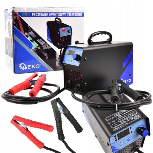 ІНВЕРТОРНИЙ ВИПРЯМЛЯЧ GEKO З ЗАПУСКОМ 12-24В РОЗУМНИЙ ЗАПУСК ДВИГУНА
