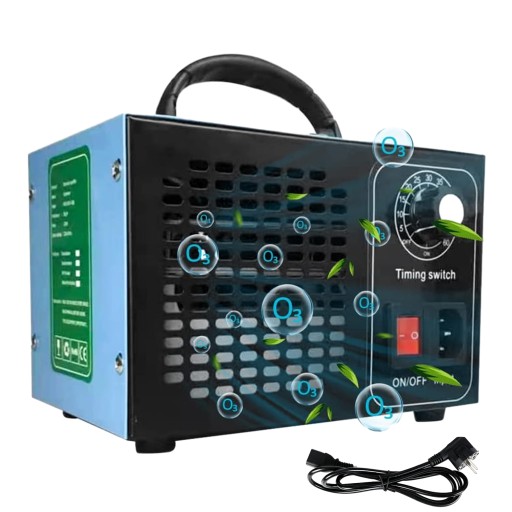 ГЕНЕРАТОР ОЗОНУ 48 000 МГ/Г ОЗОНУВАЛЬНИЙ ПРИСТРІЙ ДОМАШНИЙ ОЗОНАТОР + ТАЙМЕР