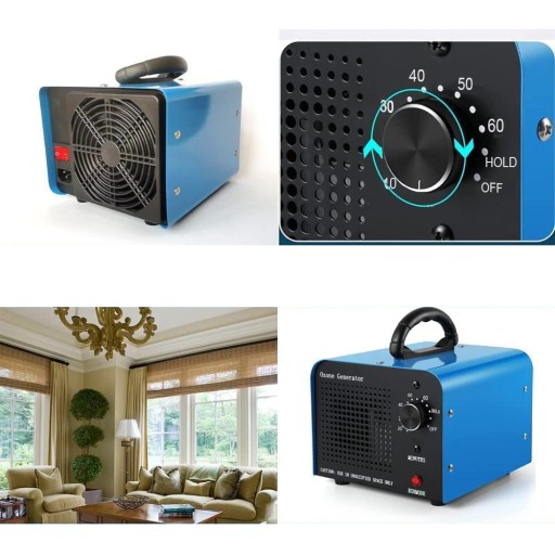 ГЕНЕРАТОР ОЗОНА 60000 МГ/Ч ОЧИСТИТЕЛЬ ВОЗДУХА ТАЙМЕР 120 ВТ МОЩНЫЙ