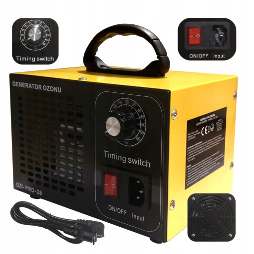 ПОТУЖНИЙ ГЕНЕРАТОР ОЗОНУ Озонатор 28 000 МГ/Г + ТАЙМЕР