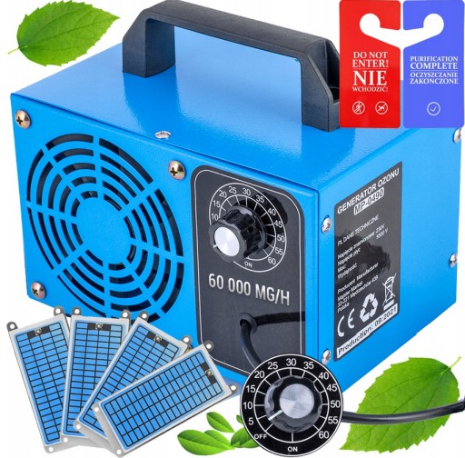 ГЕНЕРАТОР ОЗОНУ ОЗОНАТОР ОЧИЩУВАЧ ПОВІТРЯ ДЛЯ АВТОМОБІЛЯ 140 Вт 60 000 мг/год