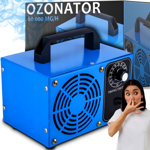 ГЕНЕРАТОР ОЗОНУ ОЗОНАТОР ОЧИЩУВАЧ ПОВІТРЯ ПОТУЖНИЙ ТАЙМЕР 60 000MH / H