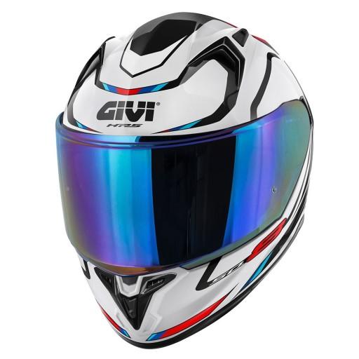 Шолом GIVI 50.8 MACH 1 - ІНТЕГРАЛ З КУЛЕЮ - БІЛИЙ З АКСЕСУАРАМИ L / 60