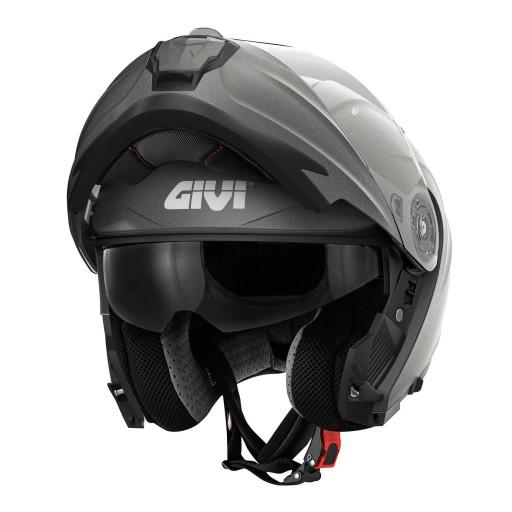 GIVI HELMET X.27 MOUTH BLEND PINLOCK TITANIUM MAT