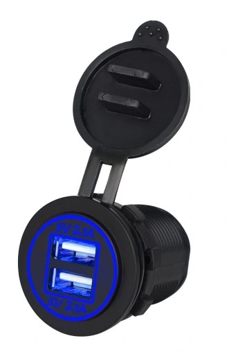 2.1A 1A - Разъем автомобильное зарядное устройство 2x USB 3.1 A 12-24V