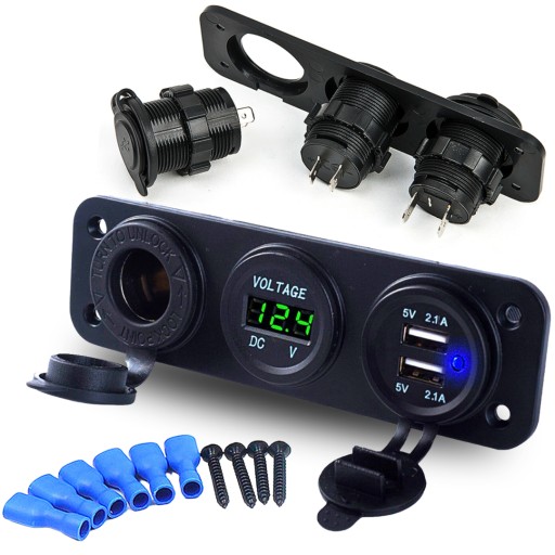 ГНЕЗДО ПРИКУРИВАТЕЛЯ USB ПАНЕЛЬ ПЕРЕКЛЮЧАТЕЛЯ 12V