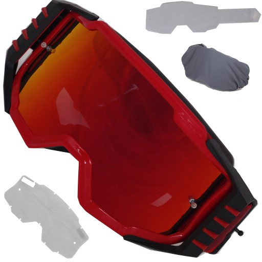 Очки кросс эндуро мотокросс ATV LS2 зарядное устройство Pro красный 2 быстрый + рывки