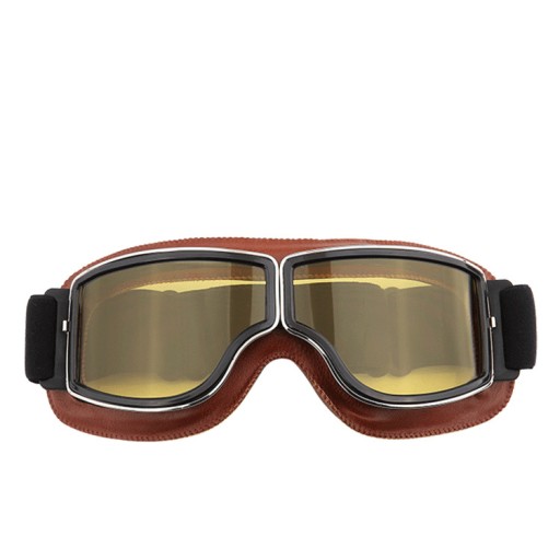 МОТОЦИКЛ ОЧКИ ВИНТАЖ ПИЛОТ КОЖАНЫЕ ОЧКИ