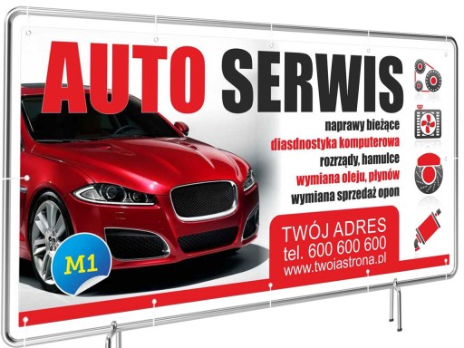 Готові проекти 2mx1m Авто Сервіс рекламний банер