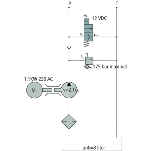 85004321 - Гранитный компактный агрегат GKA-AC1-1,1 kW-2,1 cc-SC