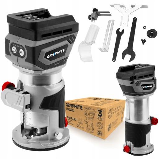 ГРАФІТОВИЙ АКУМУЛЯТОР БЕЗЩІТКОВИЙ ФРЕЗЕР ENERGY+ 18V 58GE140