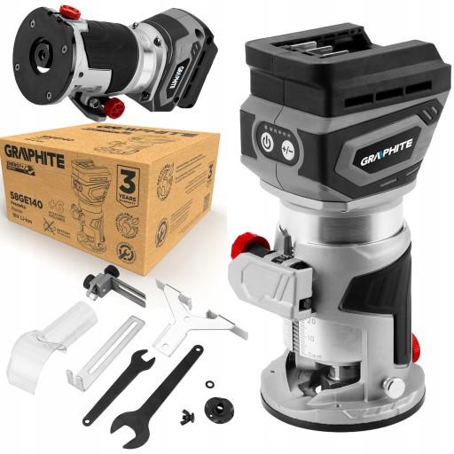 ГРАФІТОВИЙ АКУМУЛЯТОР БЕЗЩІТКОВИЙ ФРЕЗЕР ENERGY+ 18V 58GE140