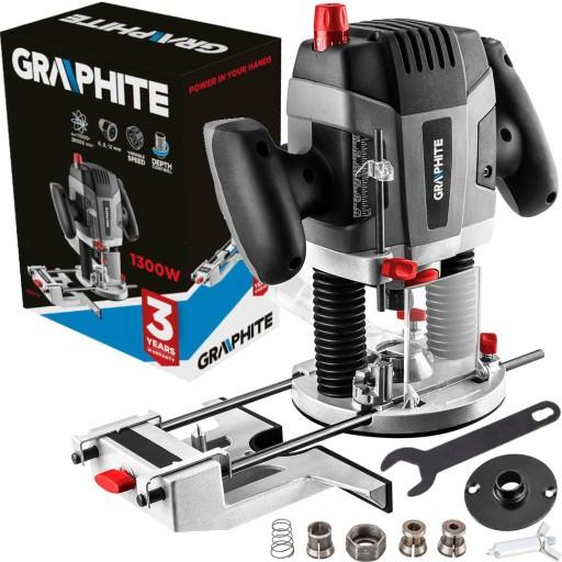 ГРАФИТОВЫЙ ФРЕЗЕРНЫЙ СТАНОК ДЛЯ ДЕРЕВО ПЛАСТМАСС АЛЮМИНИЯ 1300Вт 6-12мм