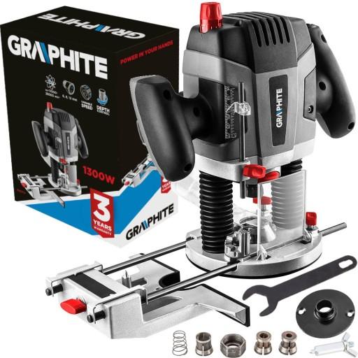 ГРАФИТОВЫЙ ФРЕЗЕРНЫЙ СТАНОК ДЛЯ ДЕРЕВО ПЛАСТМАСС АЛЮМИНИЯ 1300Вт 6-12мм