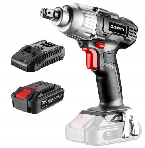 КЛЮЧ УДАРНИЙ ГРАФІТОВИЙ 180NM 18V 58G018 4.0 Ah