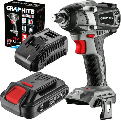 ГРАФИТОВЫЙ БЕСЩЕТОЧНЫЙ УДАРНЫЙ КЛЮЧ 2Ah18V 58G028